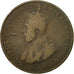 Moneda, Mauricio, George V, 5 Cents, 1923, BC, Bronce, KM:14