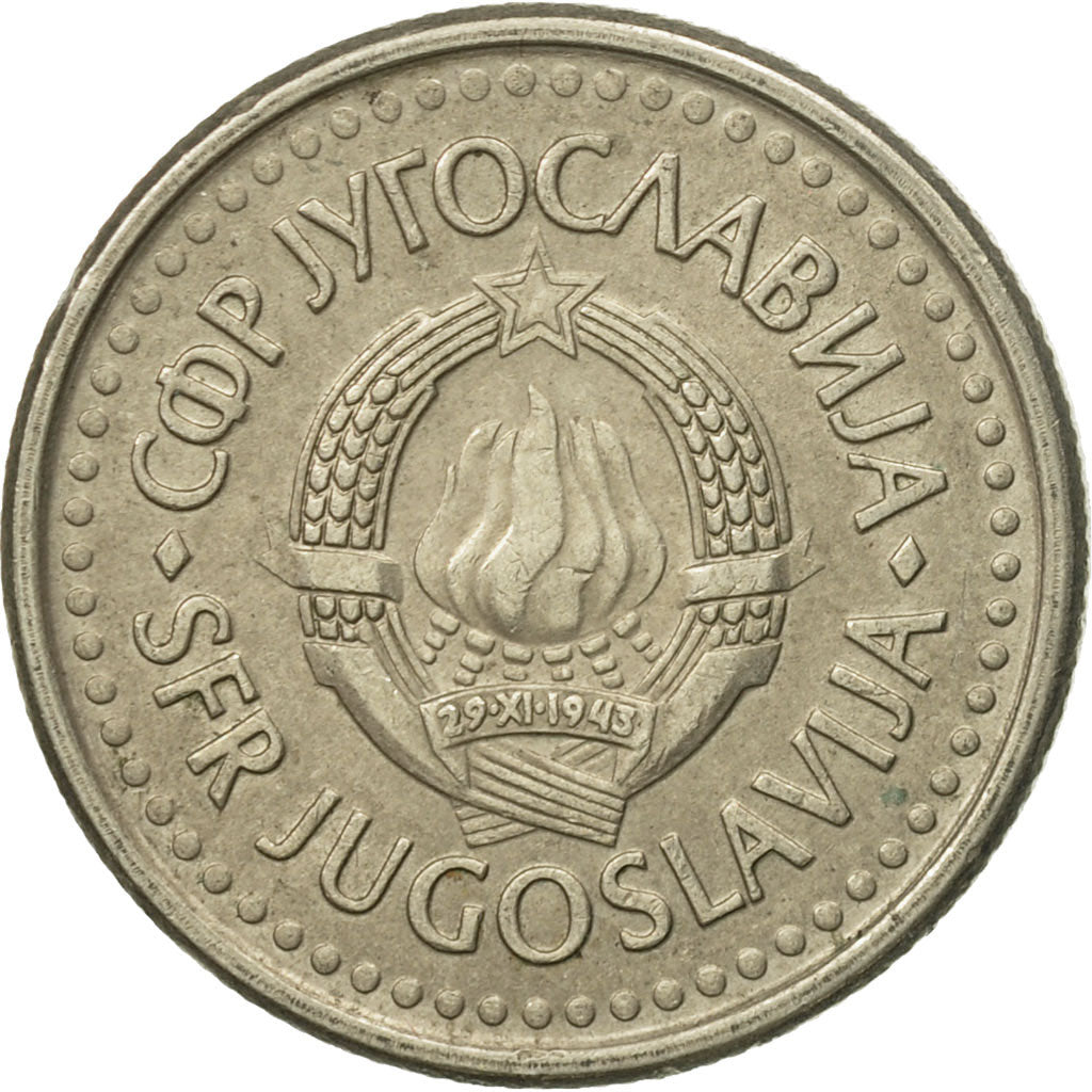 Moneta, Iugoslavia, Dinar, 1990, MB+, Rame-nichel-zinco, KM:142