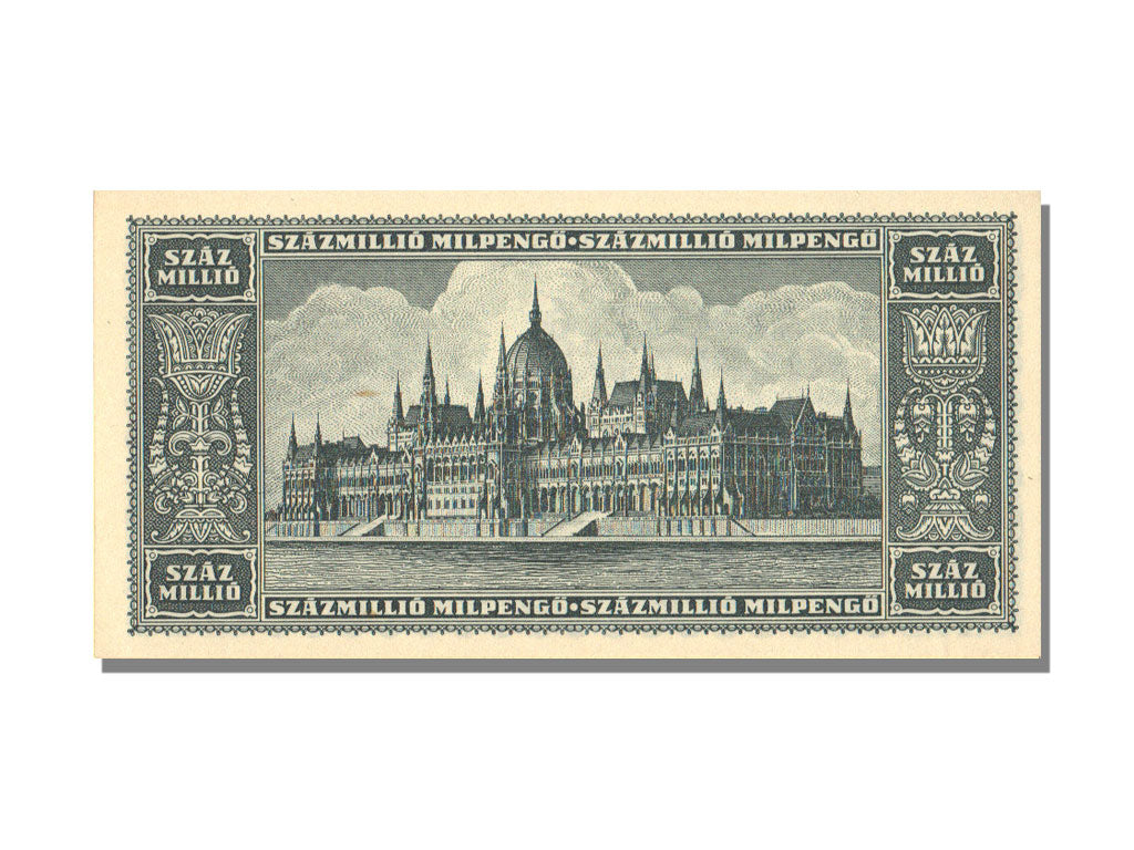 Hungary, 100 Million Milpengö, 1946, KM #130, 1946-06-03, UNC(65-70)