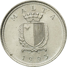 Monnaie, Malte, 2 Cents, 1993, British Royal Mint, SUP, Copper-nickel, KM:94