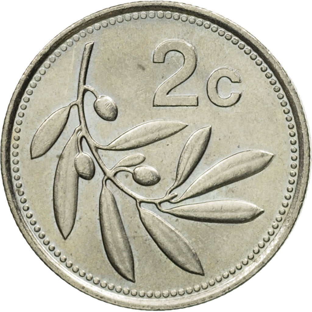 Monnaie, Malte, 2 Cents, 1993, British Royal Mint, SUP, Copper-nickel, KM:94