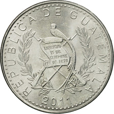 Coin, Guatemala, 10 Centavos, 2011, MS(60-62), Nickel plated steel, KM:277.6a