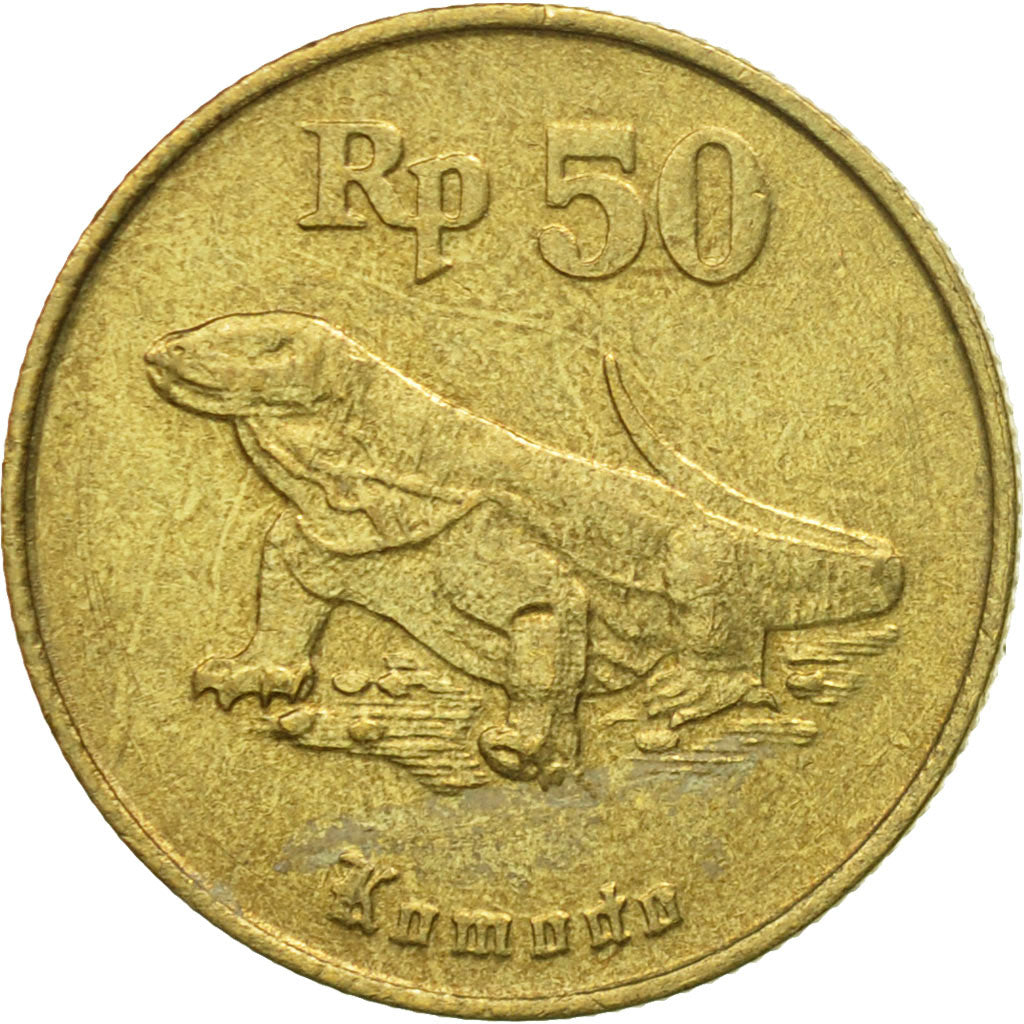 Coin, Indonesia, 50 Rupiah, 1994, EF(40-45), Aluminum-Bronze, KM:52