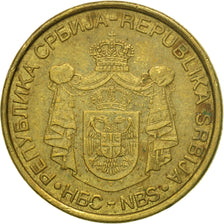 Coin, Serbia, 2 Dinara, 2007, EF(40-45), Nickel-brass, KM:46