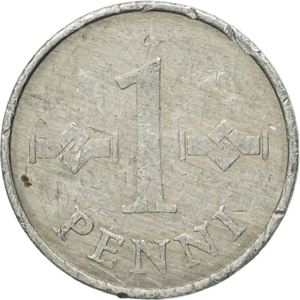 Coin, Finland, Penni, 1974, EF(40-45), Aluminum, KM:44a