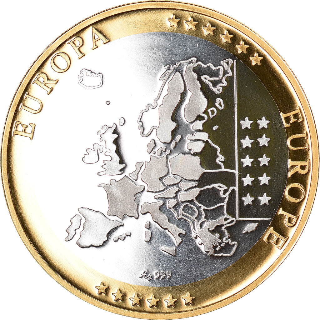 Monaco, Médaille, Europe, Rainier III, FDC, Argent