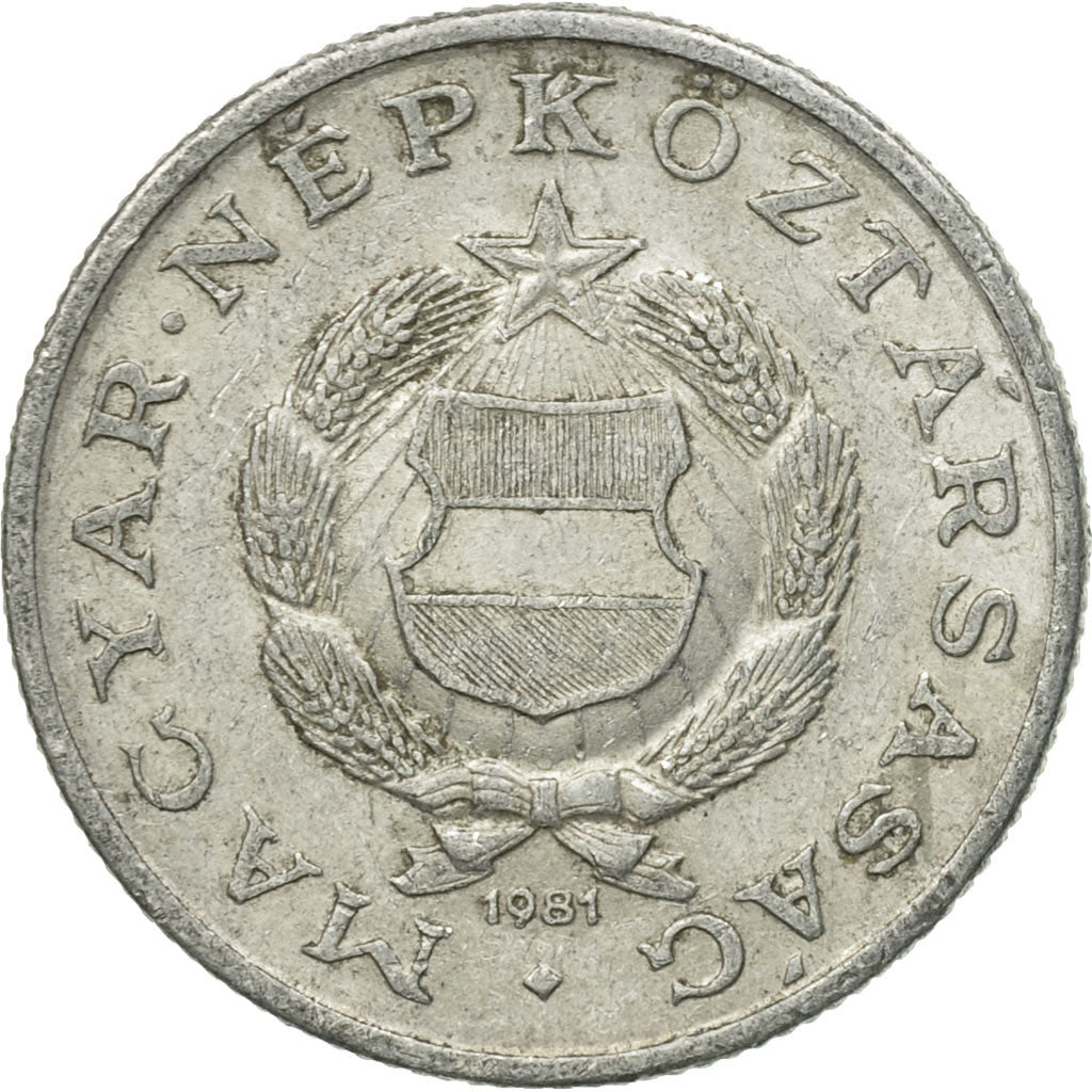 Münze, Ungarn, Forint, 1981, Budapest, S+, Aluminium, KM:575