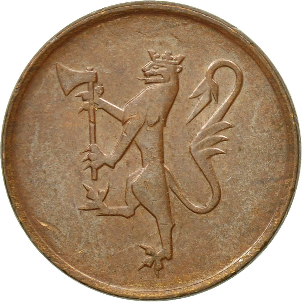 Moneta, Norwegia, Olav V, 5 Öre, 1982, AU(50-53), Bronze, KM:415