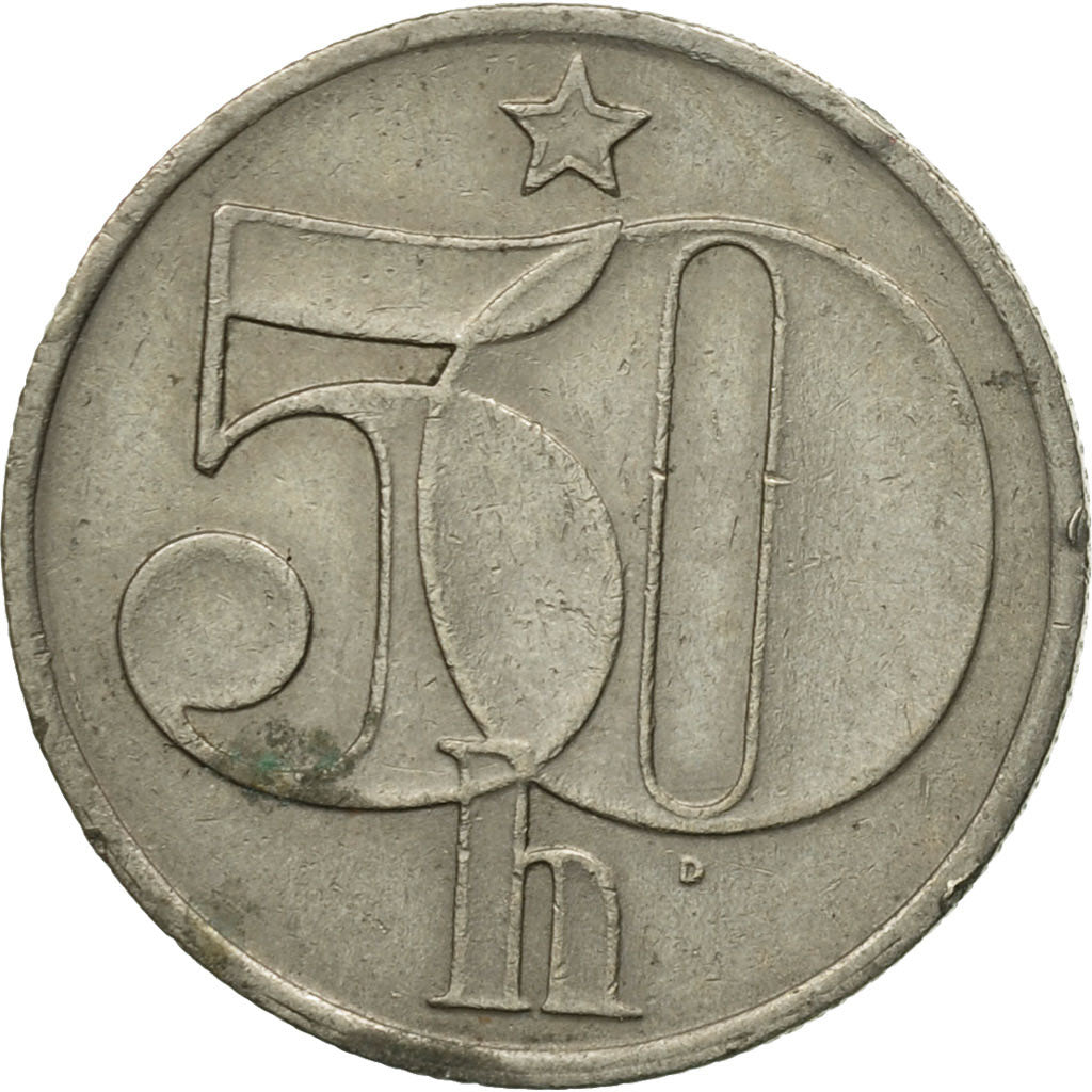 Moneta, Cecoslovacchia, 50 Haleru, 1978, BB, Rame-nichel, KM:89