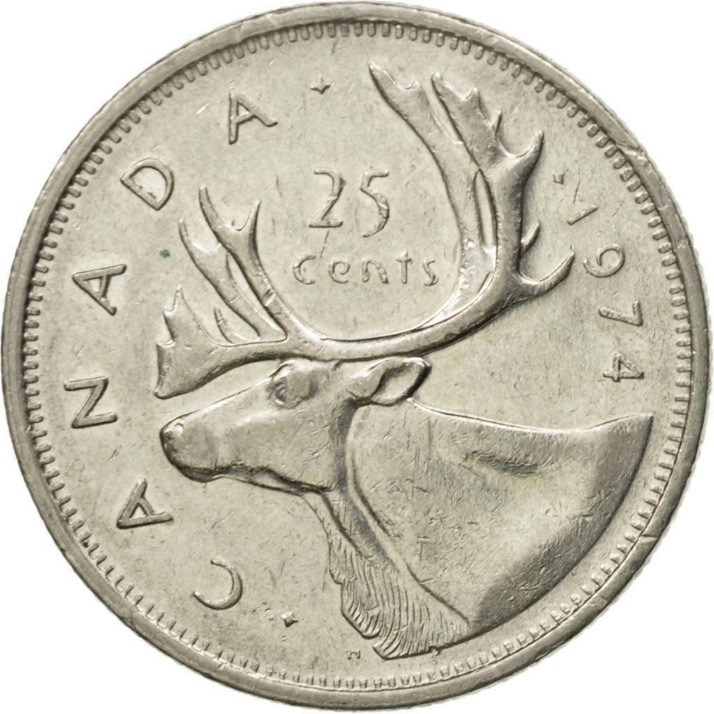 Munten, Canada, Elizabeth II, 25 Cents, 1974, Royal Canadian Mint, Ottawa, PR