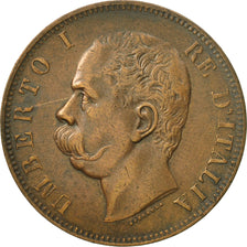 Moneta, Italia, Umberto I, 10 Centesimi, 1893, Birmingham, BB+, Rame, KM:27.1