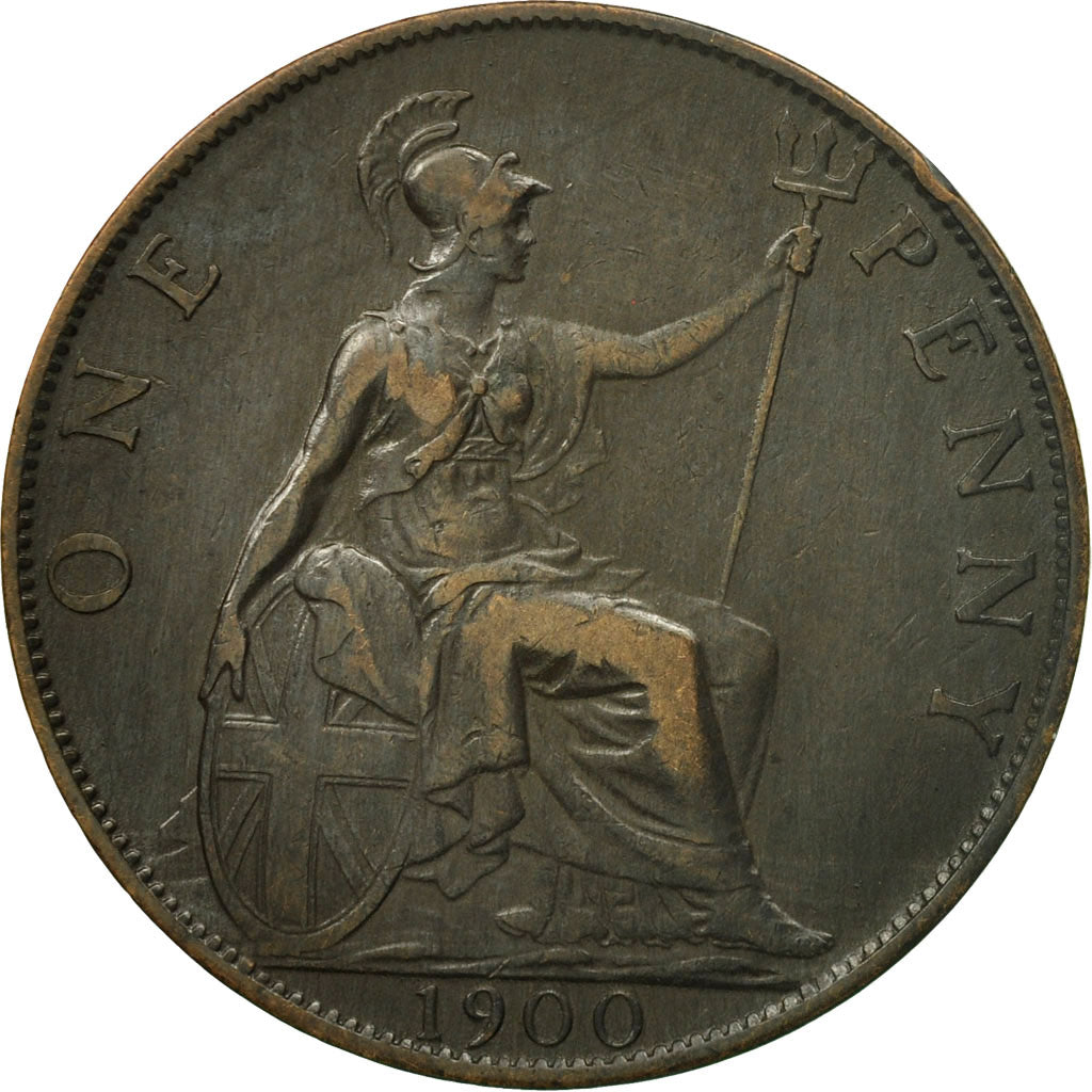 Moneda, Gran Bretaña, Victoria, Penny, 1900, EBC, Bronce, KM:790
