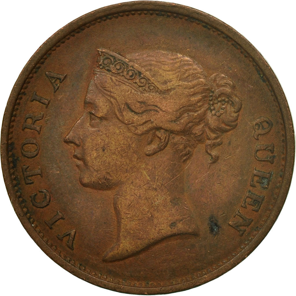 Coin, Straits Settlements, Victoria, Cent, 1845, EF(40-45), Copper, KM:3