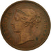 Coin, Straits Settlements, Victoria, Cent, 1845, EF(40-45), Copper, KM:3