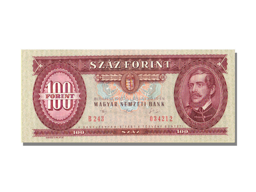 Hungary, 100 Forint, 1992, KM #174a, 1992-01-15, UNC(65-70), B 243