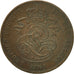 Moneda, Bélgica, Leopold I, 2 Centimes, 1864, MBC, Cobre, KM:4.2
