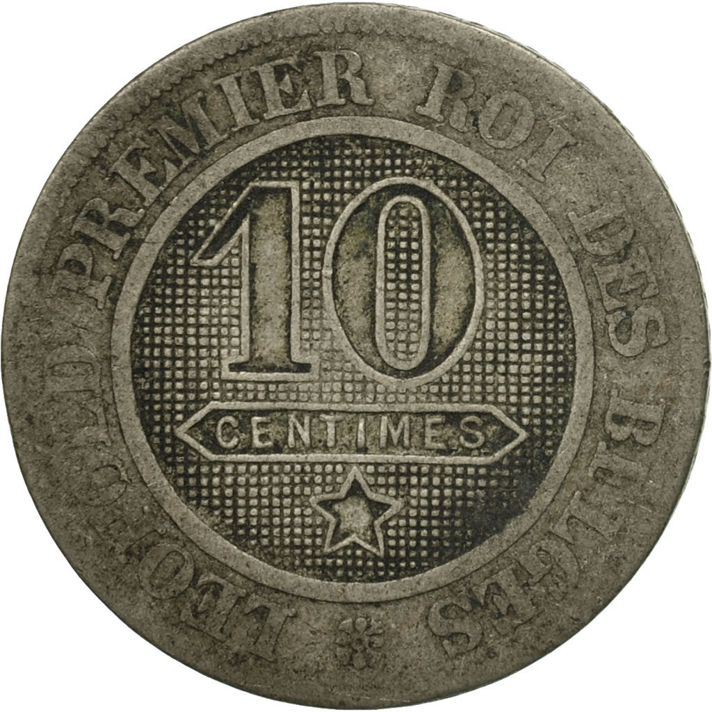 Monnaie, Belgique, Leopold I, 10 Centimes, 1862, B+, Copper-nickel, KM:22