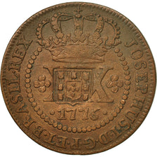 Moneta, Brasile, 40 Reis, 1776, BB, Rame, KM:280.2