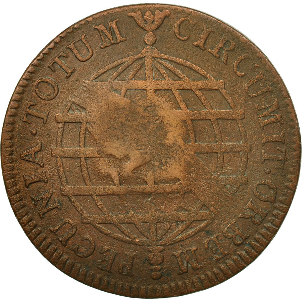 Coin, Brazil, 40 Reis, 1776, EF(40-45), Copper, KM:280.2