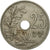 Münze, Belgien, 25 Centimes, 1913, S+, Copper-nickel, KM:69