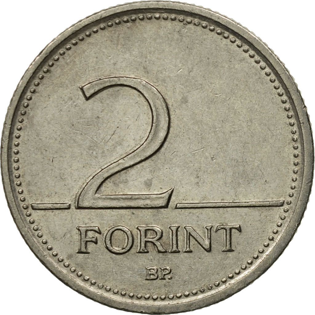 Munten, Hongarije, 2 Forint, 1993, Budapest, ZF+, Copper-nickel, KM:693