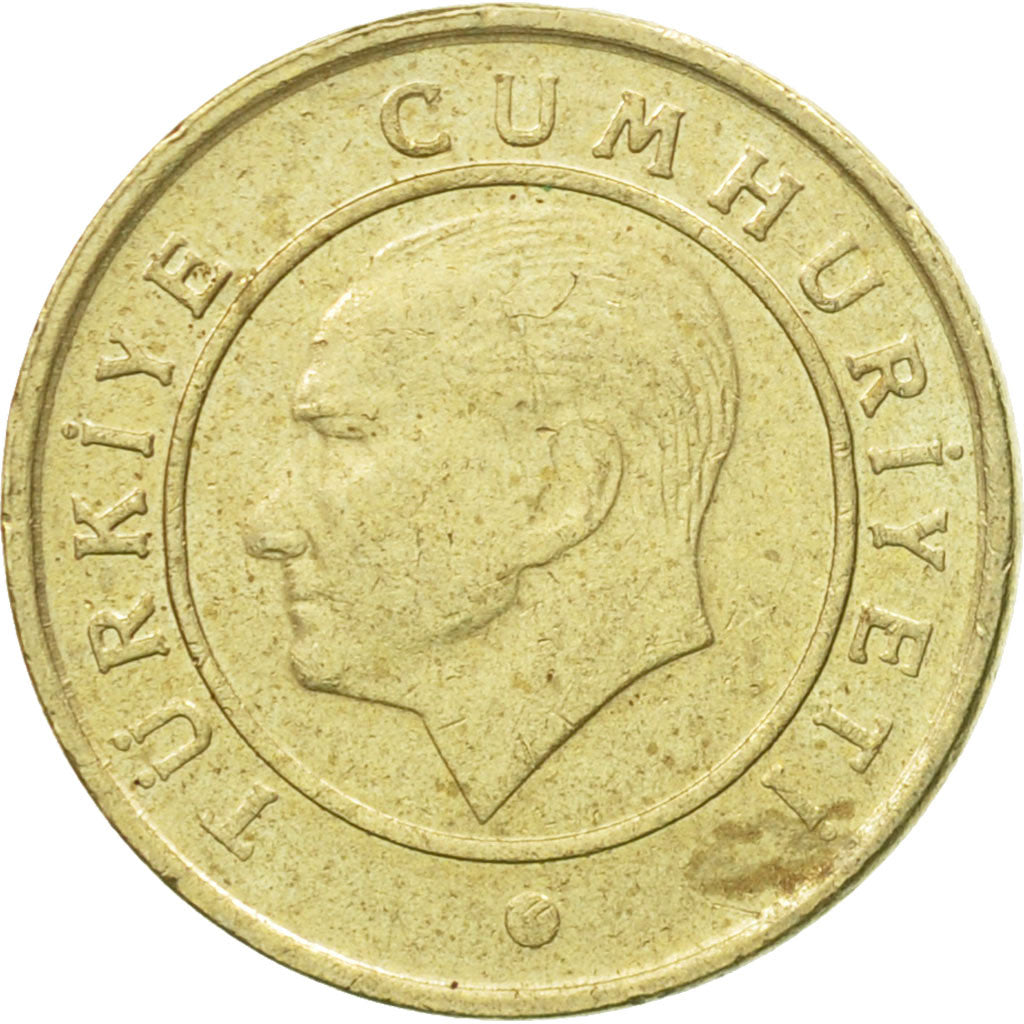 Coin, Turkey, 5 Kurus, 2009, EF(40-45), Brass, KM:1240