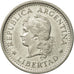 Münze, Argentinien, Peso, 1960, SS+, Nickel Clad Steel, KM:57