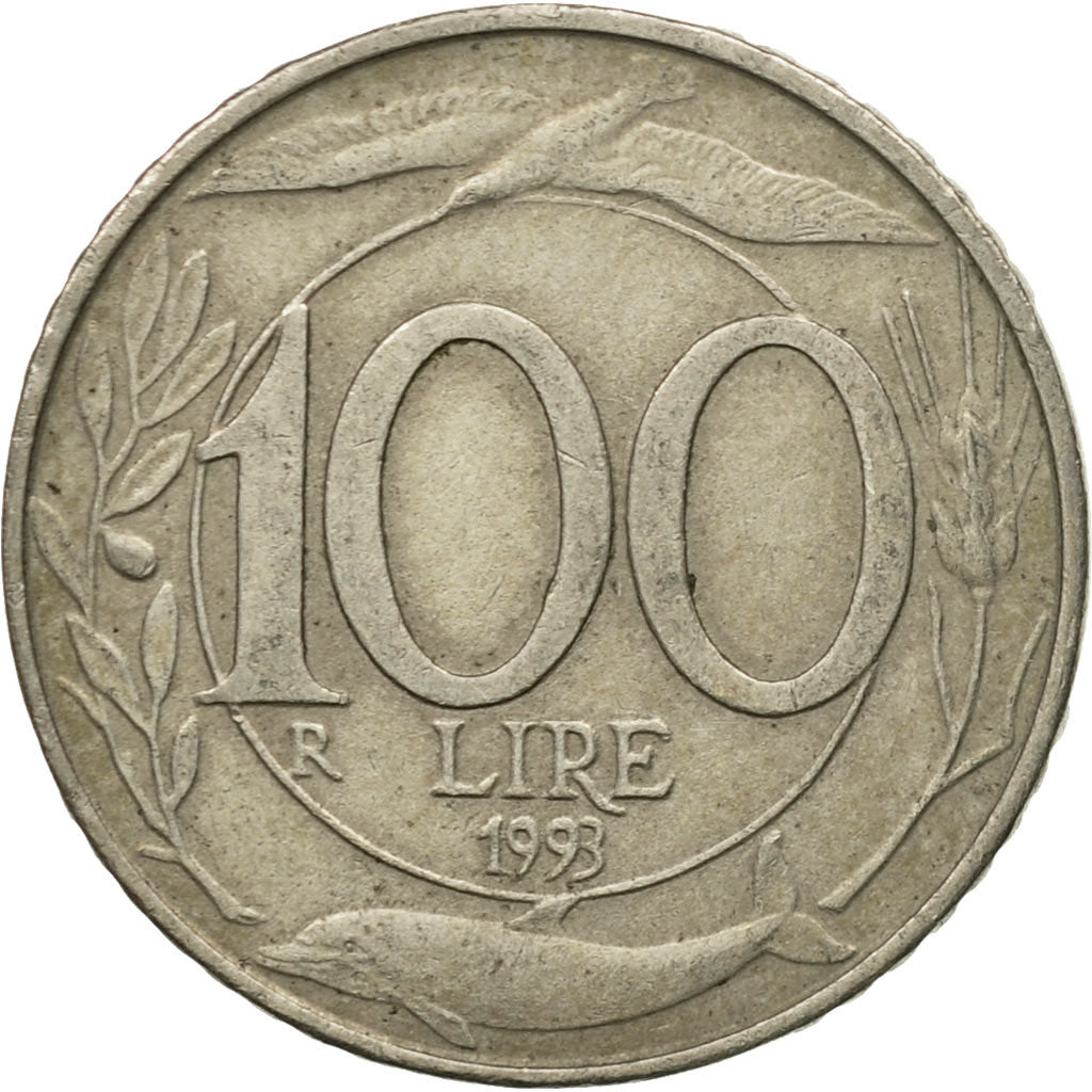 Moneta, Italia, 100 Lire, 1993, Rome, MB, Rame-nichel, KM:159