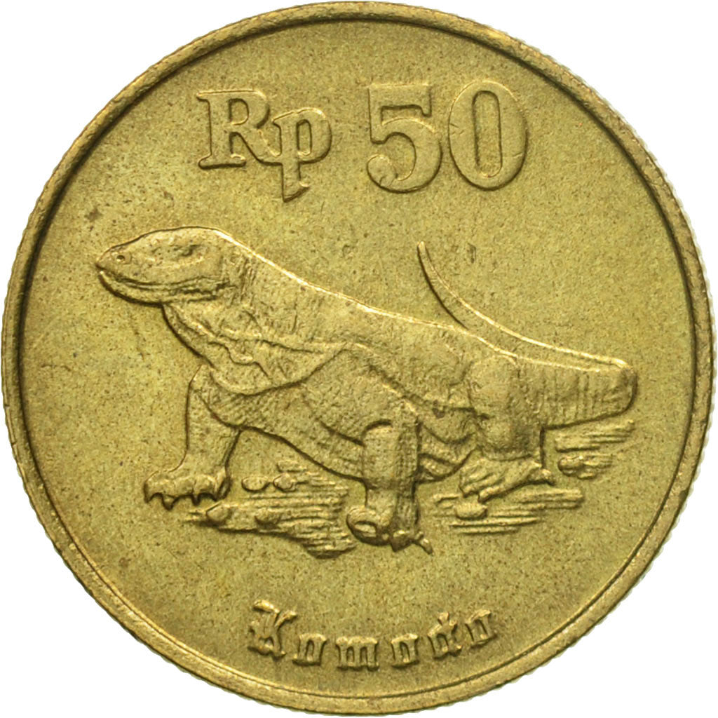 Coin, Indonesia, 50 Rupiah, 1994, EF(40-45), Aluminum-Bronze, KM:52