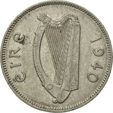 Coin, IRELAND REPUBLIC, 6 Pence, 1940, EF(40-45), Nickel, KM:13