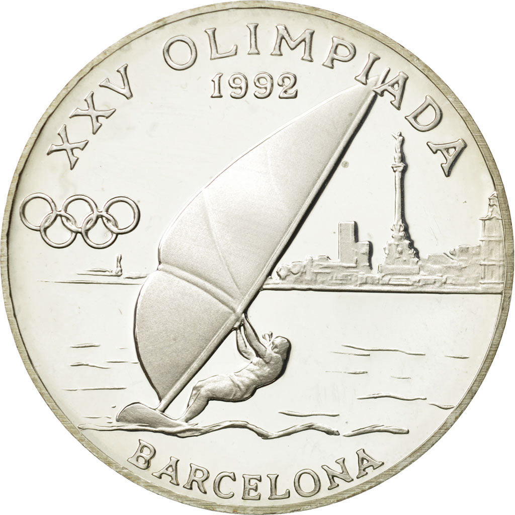 Coin, Andorra, 20 Diners, 1989, MS(63), Silver, KM:54