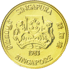 Monnaie, Singapour, Dollar, 1983, Singapore Mint, SPL, Or, KM:28
