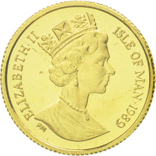 Monnaie, Isle of Man, Elizabeth II, 1/25 Crown, 1989, Pobjoy Mint, SPL, Or