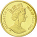 Coin, Isle of Man, Elizabeth II, 1/25 Crown, 1989, Pobjoy Mint, MS(63), Gold