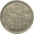 Moneda, España, Caudillo and regent, 50 Pesetas, 1958, BC+, Cobre - níquel