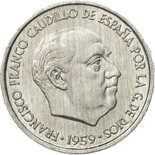 Moneda, España, Francisco Franco, caudillo, 10 Centimos, 1959, MBC+, Aluminio
