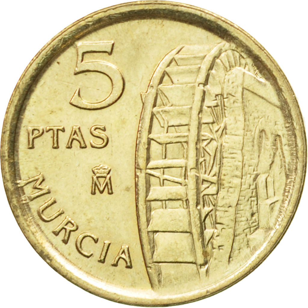 Coin, Spain, Juan Carlos I, 5 Pesetas, 1999, Madrid, AU(50-53), Aluminum-Bronze