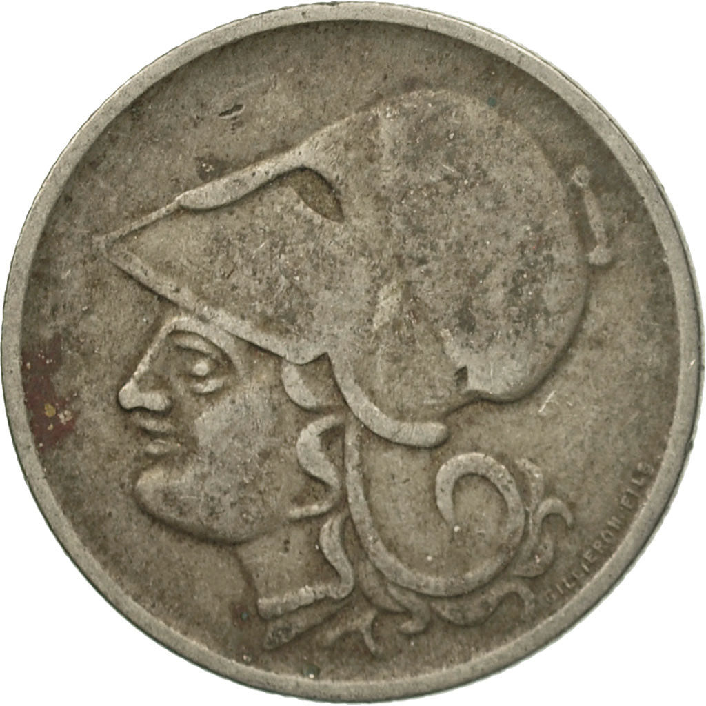 Moneta, Grecia, Drachma, 1926, MB+, Rame-nichel, KM:69