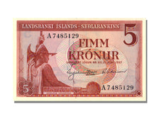 Iceland, 5 Krónur, 1957, KM #37b, 1957-06-21, UNC(65-70), A