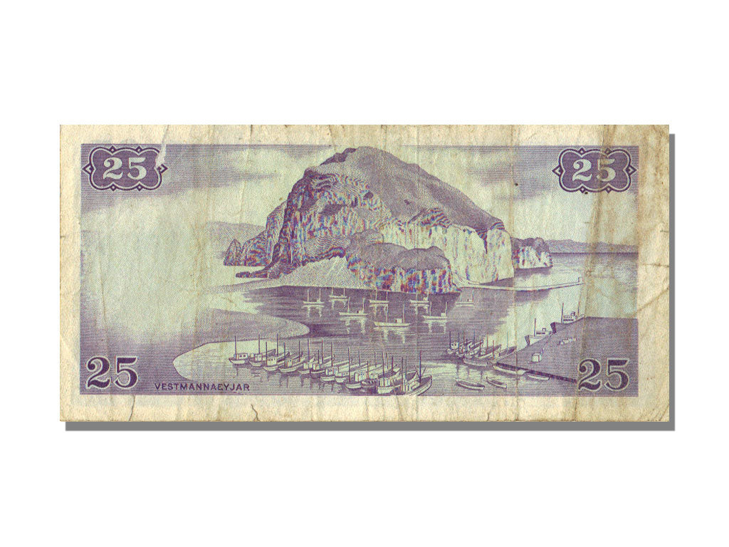 Iceland, 25 Kronur, 1957, 1957-06-21, VF(30-35)