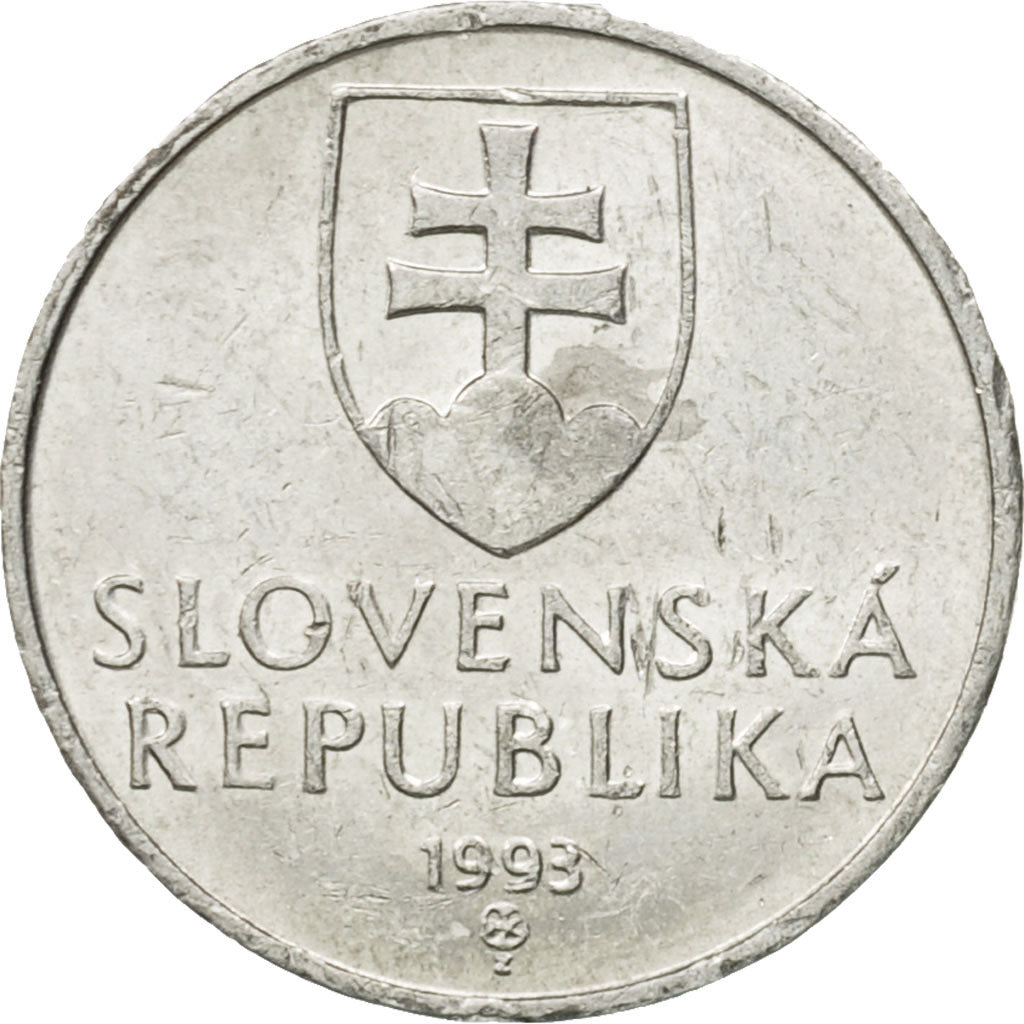 Munten, Slowakije, 10 Halierov, 1993, ZF+, Aluminium, KM:17