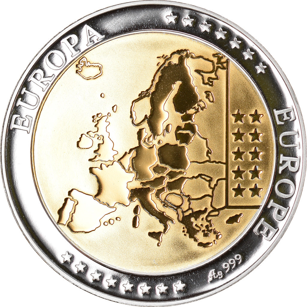 Estonia, Medal, Euro, Europa, MS(65-70), Silver