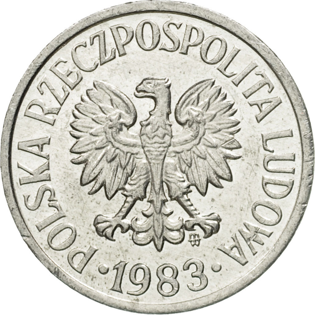 Monnaie, Pologne, 10 Groszy, 1983, Warsaw, SUP, Aluminium, KM:AA47