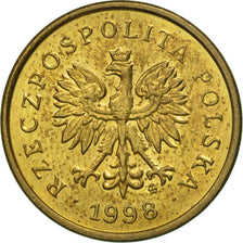 Coin, Poland, 2 Grosze, 1998, Warsaw, AU(50-53), Brass, KM:277