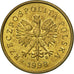 Coin, Poland, 2 Grosze, 1998, Warsaw, AU(50-53), Brass, KM:277