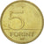 Moneta, Węgry, 5 Forint, 2003, Budapest, AU(50-53), Mosiądz niklowy, KM:694