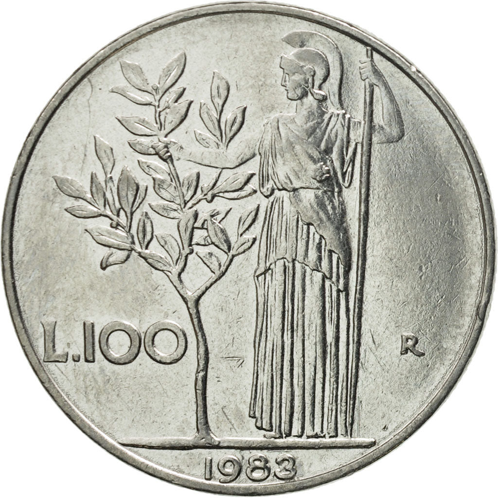 Münze, Italien, 100 Lire, 1982, Rome, SS+, Stainless Steel, KM:96.1