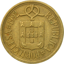 Coin, Portugal, 10 Escudos, 1992, EF(40-45), Nickel-brass, KM:633