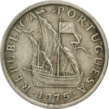 Coin, Portugal, 5 Escudos, 1975, VF(30-35), Copper-nickel, KM:591