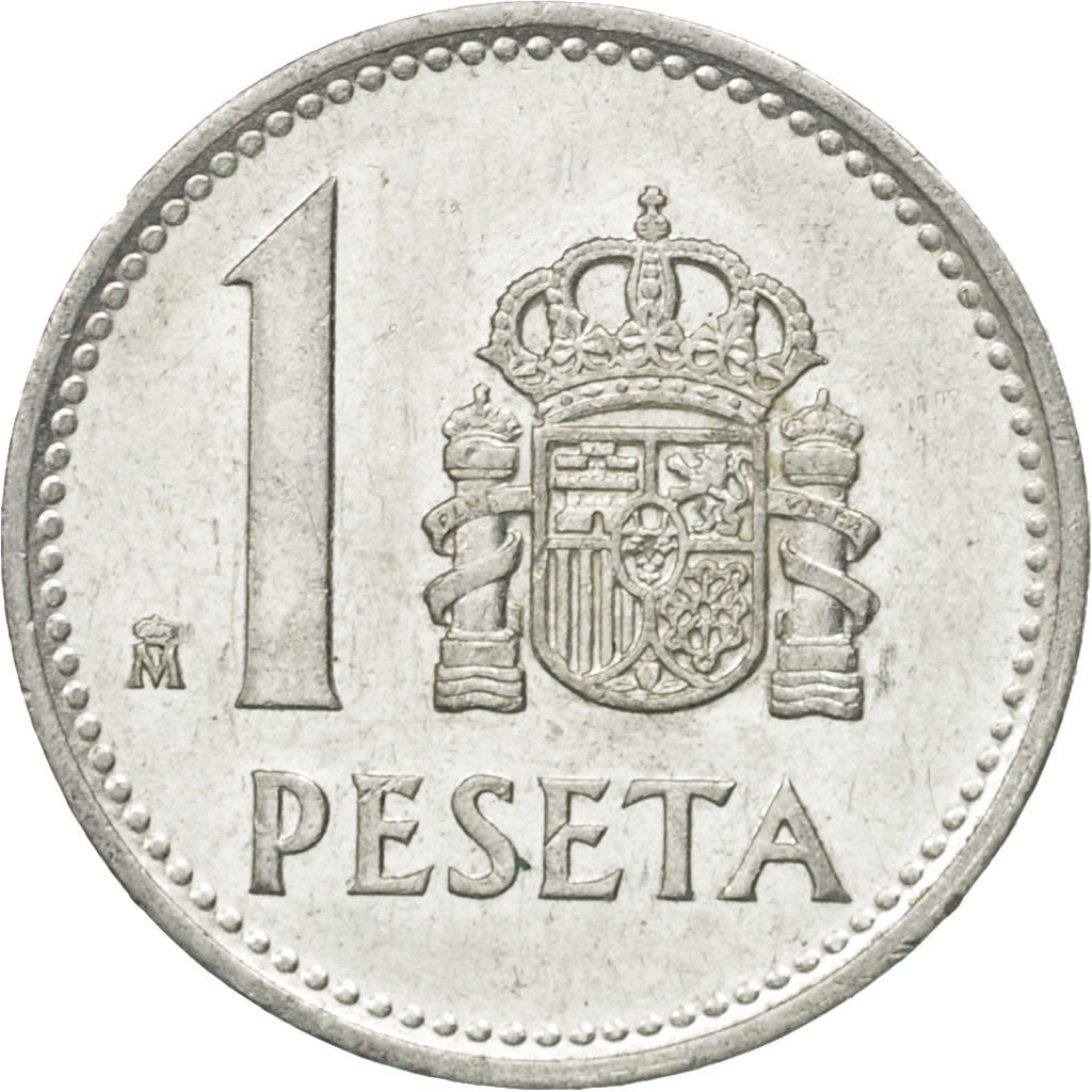 Coin, Spain, Juan Carlos I, Peseta, 1988, AU(50-53), Aluminum, KM:821
